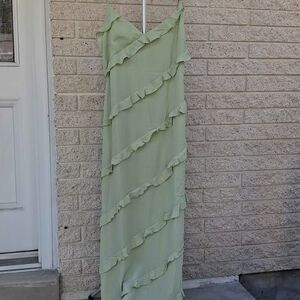 Women's ruffled sleeveless maxi dress Prom/Wedding NEW